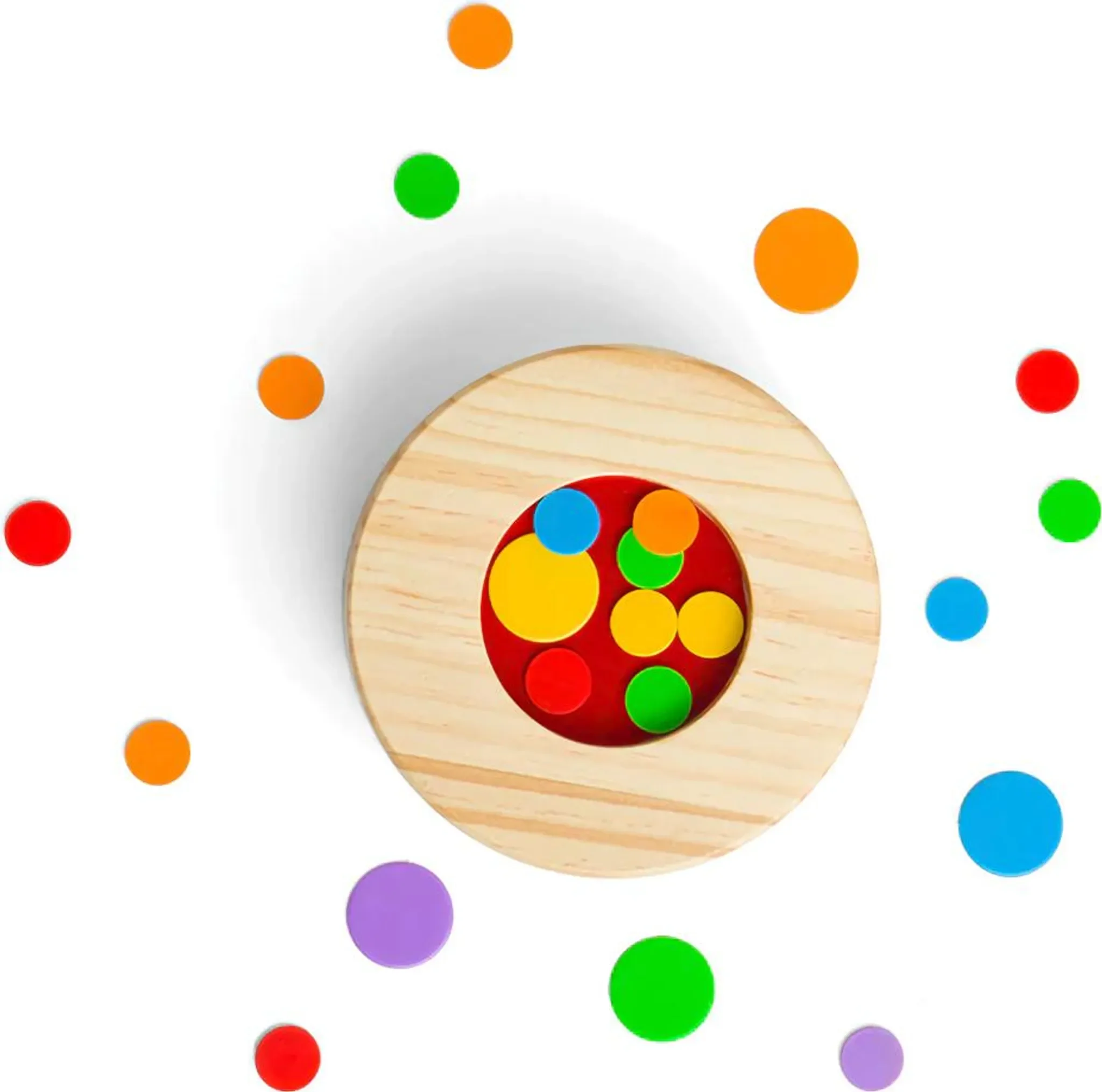 BigJigs Holz Tiddly Winks – klassisches Kinderspiel